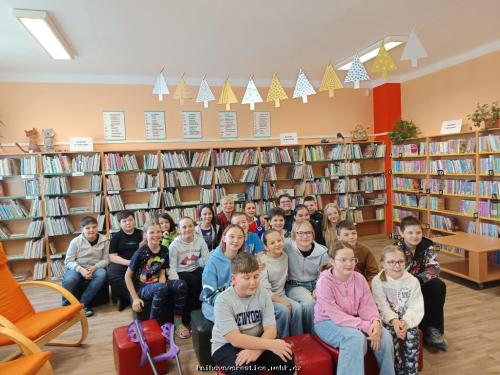 19. a 20. 2. 2025, besedy s žáky 5. ročníku - Petra Braunová v knihovně