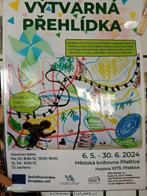 Projekt MAS Aktivios, spolupráce s knihovnou - Výtvarná přehlídka, 6. 5. – 30. 6.